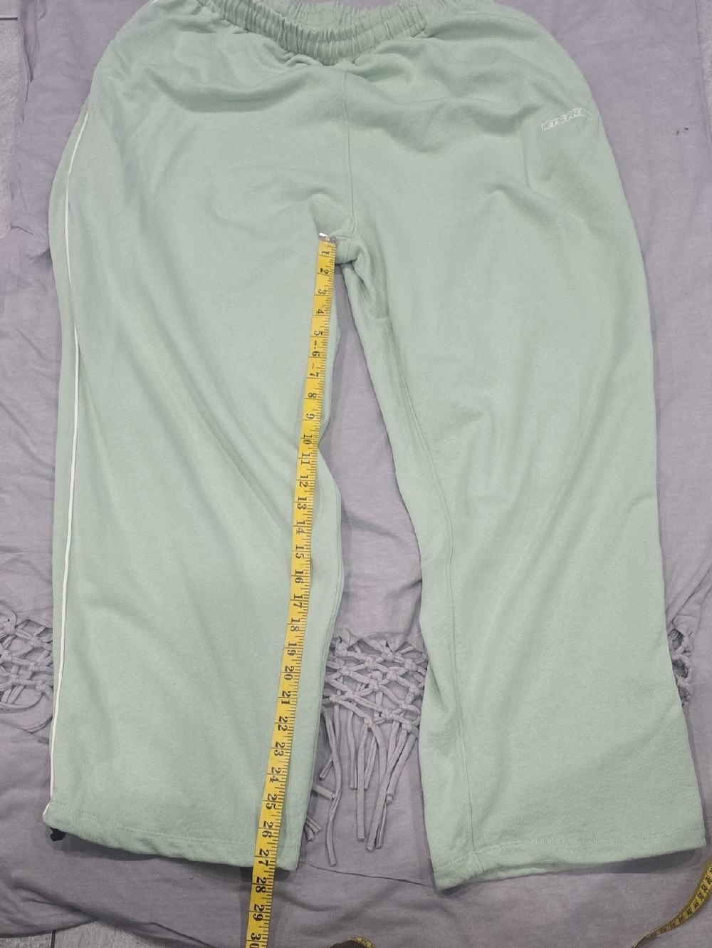 Ietsfrans Girls Mint Green Track Pants with Side Stripe